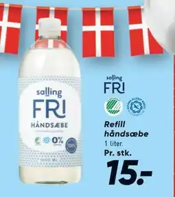 Bilka Refill håndsæbe, DKK 15 tilbud