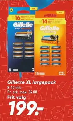 Bilka Gillette XL largepack, DKK 199 tilbud