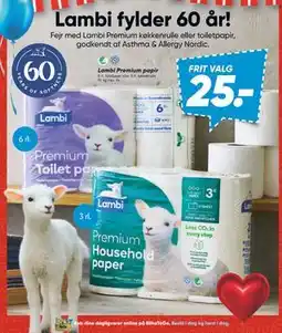 Bilka Lambi Premium papir, DKK 25 tilbud