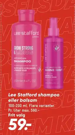 Bilka Lee Stafford shampoo eller balsam, DKK 59 tilbud