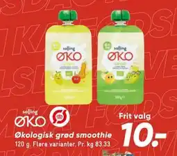 Bilka Økologisk grød smoothie, DKK 10 tilbud