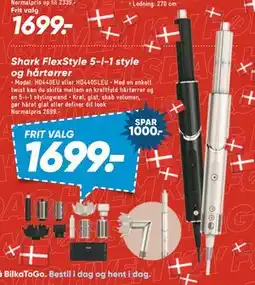 Bilka Shark FlexStyle 5-i-1 style og hårtørrer, DKK 1699 tilbud