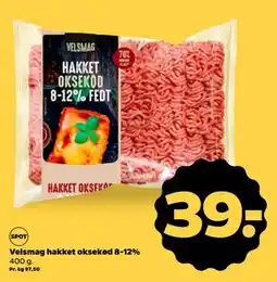 Netto Velsmag hakket oksekød 8-12%, DKK 39 tilbud