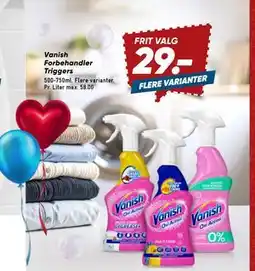Bilka Vanish Forbehandler Triggers, DKK 29 tilbud