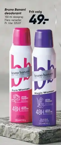 Bilka Bruno Banani deodorant, DKK 49 tilbud