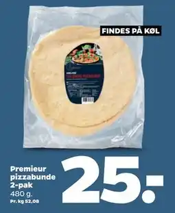 Netto Premieur pizzabunde 2-pak, DKK 25 tilbud