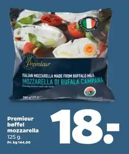 Netto Premieur bøffel mozzarella, DKK 18 tilbud