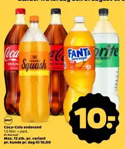 Netto Coca-Cola sodavand, DKK 10 tilbud