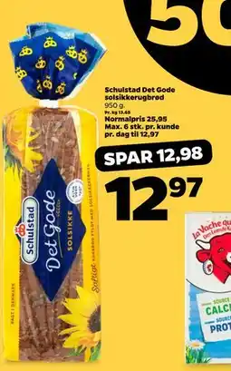 Netto Schulstad Det Gode solsikkerugbrød, DKK 12.97 tilbud