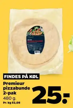 Netto Premieur pizzabunde 2-pak, DKK 25 tilbud