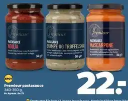 Netto Premieur pastasauce, DKK 22 tilbud