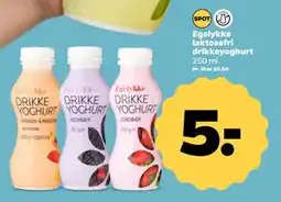 Netto Egelykke laktosefri drikkeyoghurt, DKK 5 tilbud