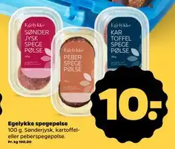 Netto Egelykke spegepølse, DKK 10 tilbud