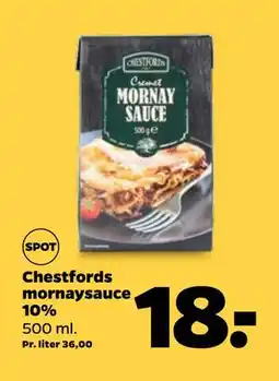 Netto Chestfords mornaysauce 10%, DKK 18 tilbud