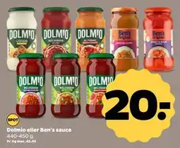 Netto Dolmio eller Ben's sauce, DKK 20 tilbud