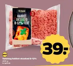 Netto Velsmag hakket oksekød 8-12%, DKK 39 tilbud