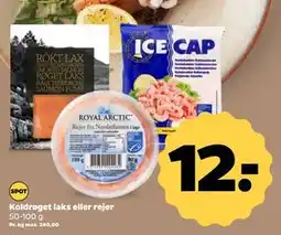 Netto Koldrøget laks eller rejer, DKK 12 tilbud