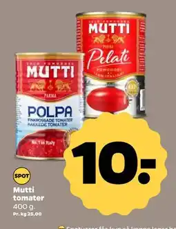 Netto Mutti tomater, DKK 10 tilbud