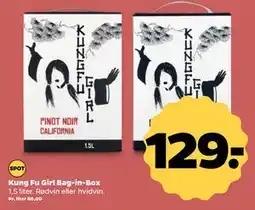 Netto Kung Fu Girl Bag-in-Box, DKK 129 tilbud
