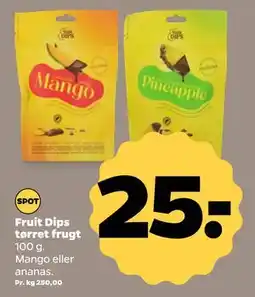 Netto Fruit Dips tørret frugt, DKK 25 tilbud