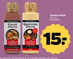 Netto Jensens sauce, DKK 15 tilbud