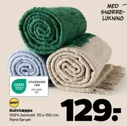 Netto Gulvtæppe, DKK 129 tilbud
