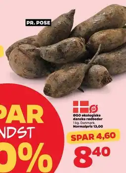 Netto ØGO økologiske danske rødbeder, DKK 8.4 tilbud
