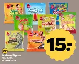 Netto Malaco slikpose, DKK 15 tilbud