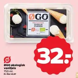 Netto ØGO økologisk vaniljeis, DKK 32 tilbud