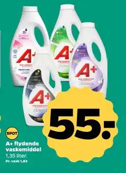 Netto A+ flydende vaskemiddel, DKK 55 tilbud
