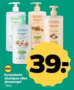 Netto Evoluderm shampoo eller showergel, DKK 39 tilbud