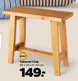 Netto Taburet i træ, DKK 149 tilbud