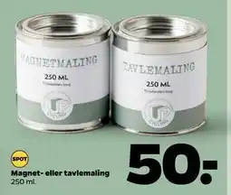 Netto Magnet- eller tavlemaling, DKK 50 tilbud