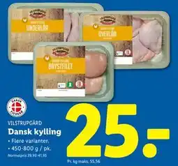 Lidl Dansk kylling, DKK 25 tilbud