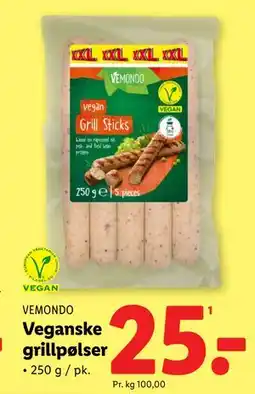 Lidl Veganske grillpølser, DKK 25 tilbud