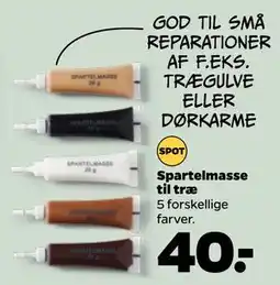 Netto Spartelmasse til træ, DKK 40 tilbud