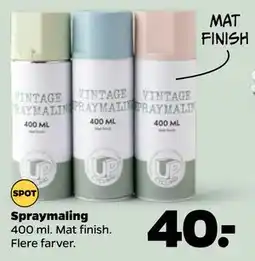 Netto Spraymaling, DKK 40 tilbud