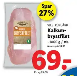 Lidl Kalkunbrystfilet, DKK 69 tilbud