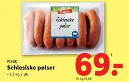 Lidl Schlesiske pølser, DKK 69 tilbud
