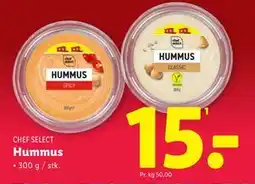 Lidl Hummus, DKK 15 tilbud