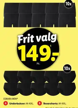 Lidl Boxershorts, DKK 149 tilbud