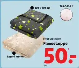 Lidl Fleecetæppe, DKK 50 tilbud