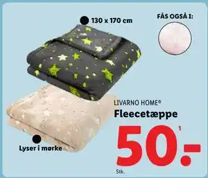 Lidl Fleecetæppe, DKK 50 tilbud