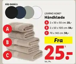 Lidl Håndklæde tilbud