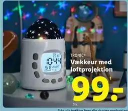 Lidl Vækkeur med loftprojektion, DKK 99 tilbud