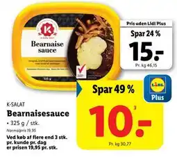 Lidl Bearnaisesauce, DKK 15, App-pris tilbud