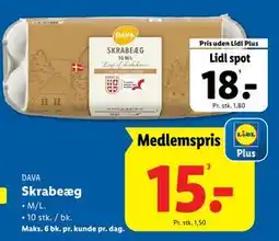 Lidl Skrabeæg, DKK 18, App-pris tilbud