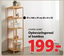 Lidl Opbevaringsreol af bambus, DKK 199 tilbud
