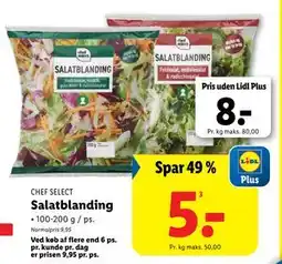 Lidl Salatblanding, DKK 8, App-pris tilbud