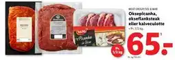 Lidl Oksepicanha, okseflanksteak eller kalveculotte, DKK 65 tilbud